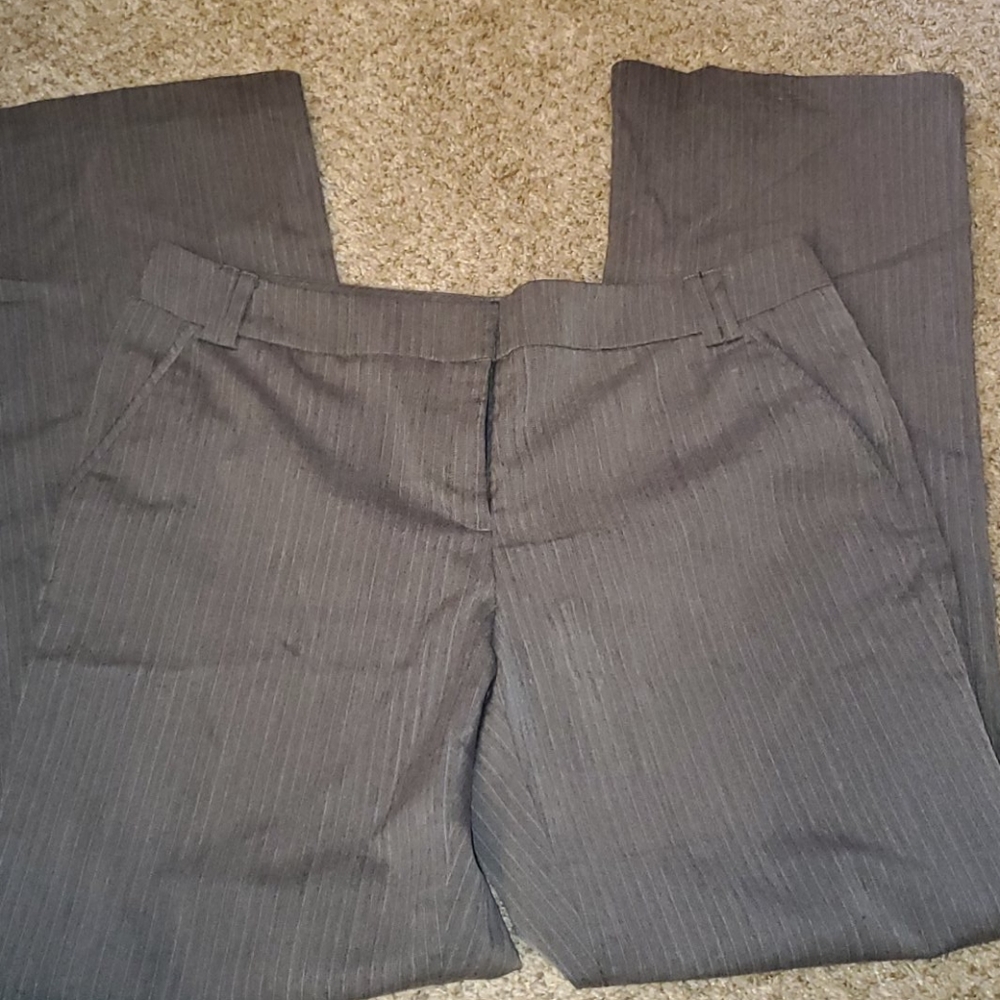 New York & company  gray striped dress pants